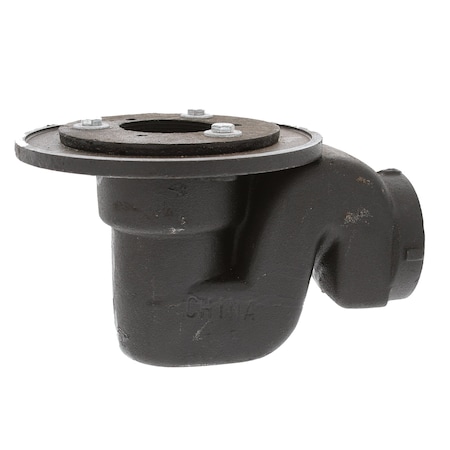 Jones Stephens 2in IPS Cast Iron Shower Drain with Trap Body J60035